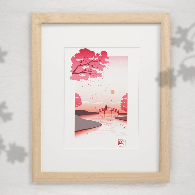 Fine Art A5 et A4 / Printemps - Coucher de soleil 