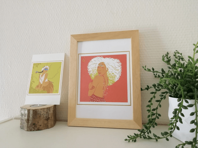 Carte Signe Zodiaque A5 et A6 - Lion