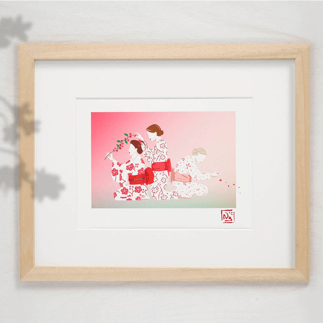 Fine art  A5 et A4/ Printemps - Beauté éphémère 