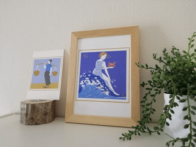 Carte Signe Zodiaque A5 et A6 - Cancer