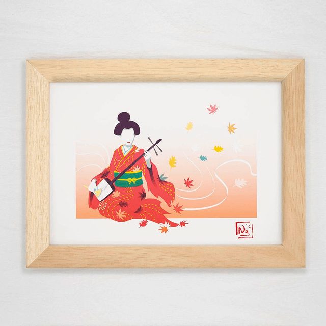 Fine art  A5 et A4/ Automne - Shamisen 