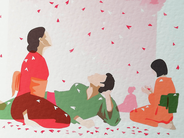 Fine art A5 et A4 / Printemps - Hanami 