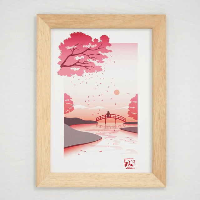 Fine Art A5 et A4 / Printemps - Coucher de soleil 