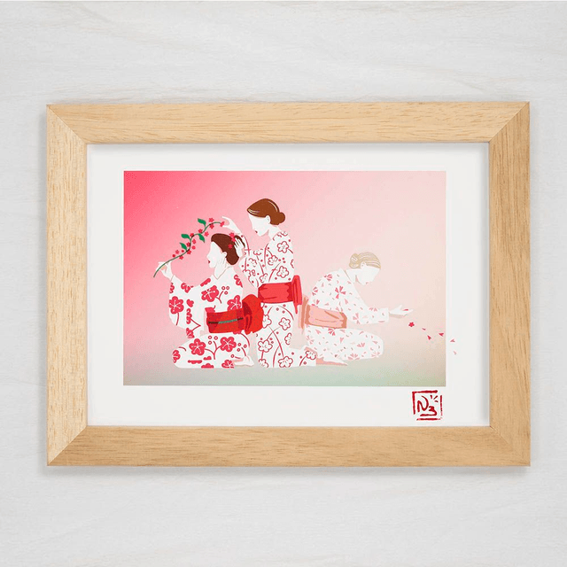 Fine art  A5 et A4/ Printemps - Beauté éphémère 