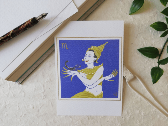 Carte Signe Zodiaque A5 et A6 - Scorpion