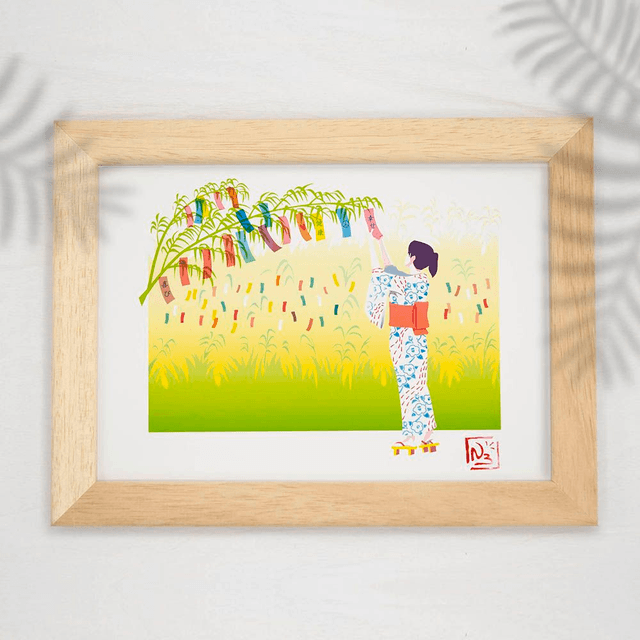 Fine art A5 et A4 / Eté - Tanabata