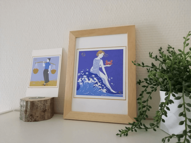 Carte Signe Zodiaque A5 et A6 - Cancer